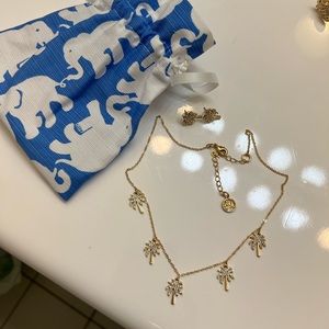 Lilly Pulitzer necklace and earring set